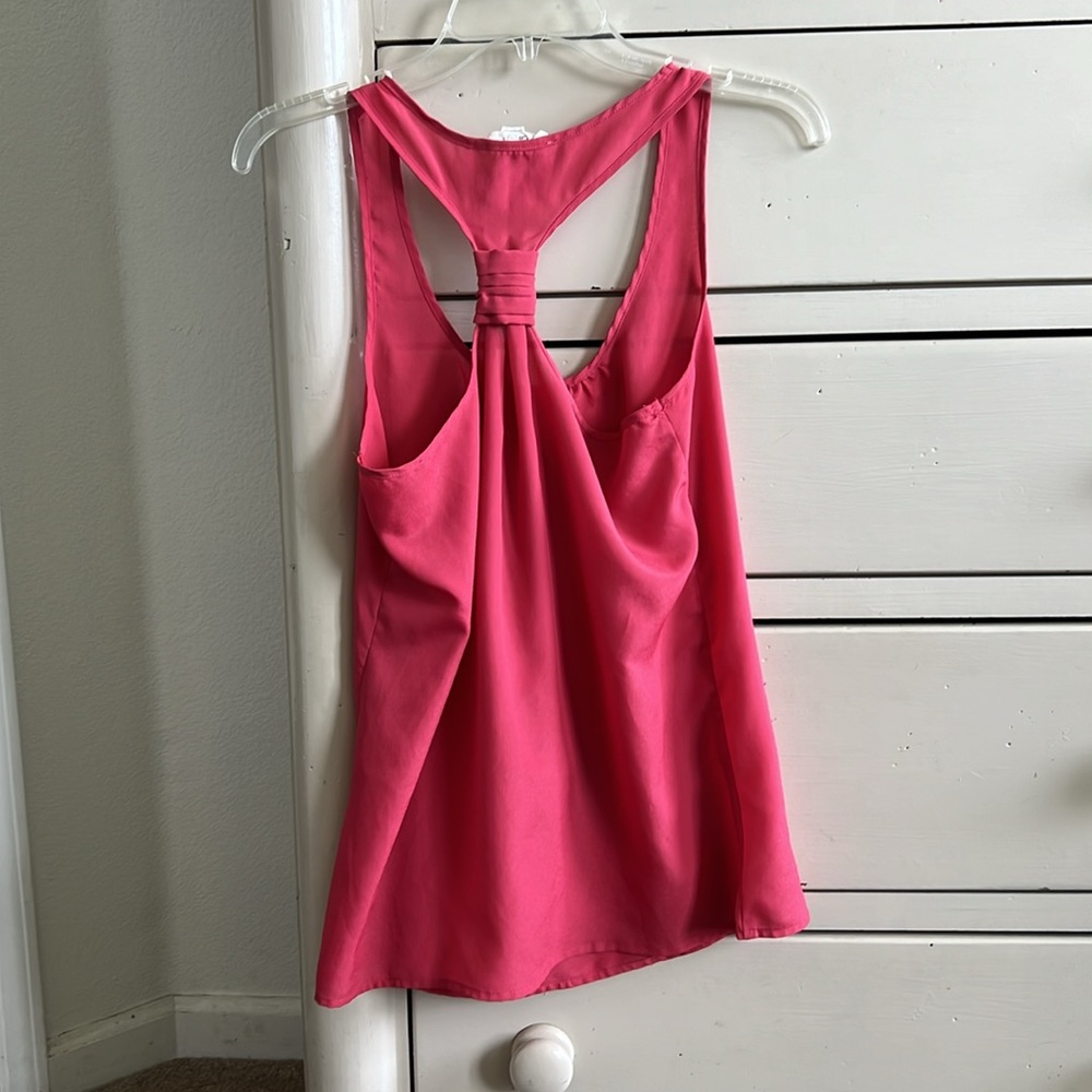 Pink racerback blouse - Picture 3 of 5